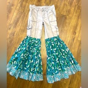 Custom Bell-bottom Cargo Pants Size 12